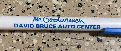 VTG BIC MR GOODWRENCH DAVID BRUCE AUTO BOURBONNAIS IL Advertising Pen NO Ink • $7.99