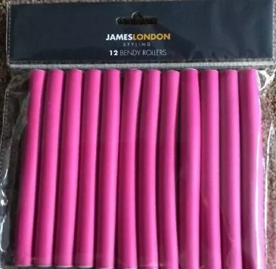 NEW 12 X Large STYLING Bendy Twist Hair Hairdressing Rollers Foam Curlers Safe • £5.54