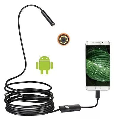 3.5M Borescope Inspection 5.5 Mm Snake Camera Endoscope Camera  OTG • $15.67