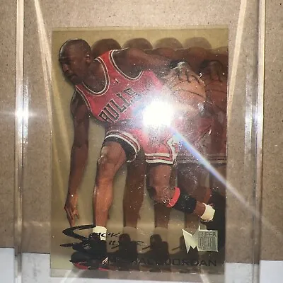 1995-fleer Metal Michael Jordan Bulls Slick Silver #3 Hof • $352.36