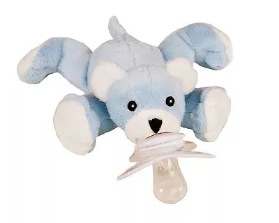 Paci Plushies Plush Baby Pacifier Holder Bentley Bear Nookums • $13.99