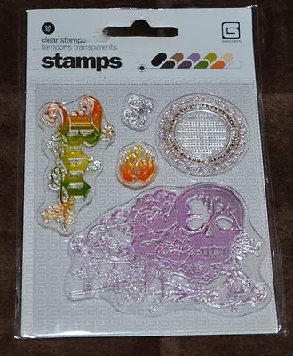 NIP ~ BASIC GREY  CLEAR Acrylic Stamps   { Killer Designs }  Awesome Sets U-Pick • $4.45