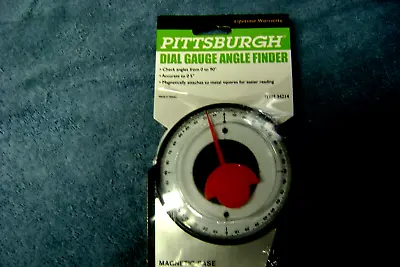 Magnetic Base Dial Gauge Angle Finder 0 To 90 Degree Indicator  NEW PITTSBURGH • $7.65