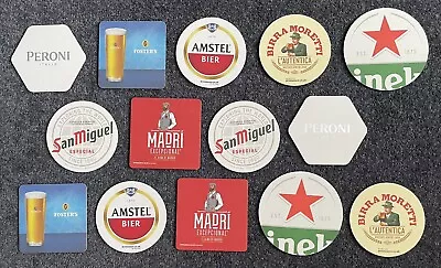 14 Premium Lager Beer Mats Pack  - Home Bar / Pub Experience • £3.99