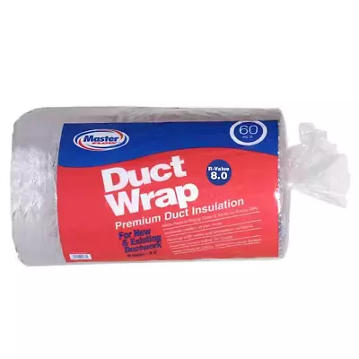 Master Flow 60 Sq. Ft. Cover Surface R-8 Insulated Premium Duct Wrap INSWRP60R8 • $95