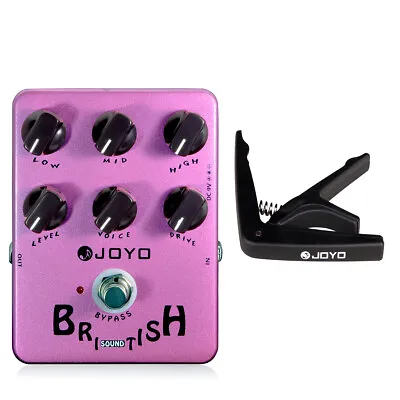 JOYO British Sound Vintage Guitar Pedal Mashall Amp True Bypass + Guitar Capo • $36.89