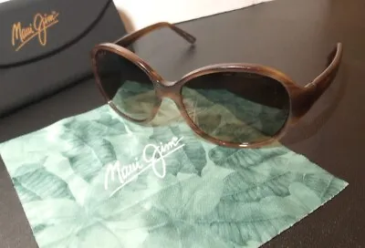 Maui Jim Womens Ginger MJ 221-01B Tortoise Sunglasses  Check Lens Scratches • $33