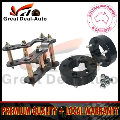 $160 • Buy Fit Nissan D40 Navara 2  Lift Kit 2'' Inch Extended Shackles 25mm Strut Spacers
