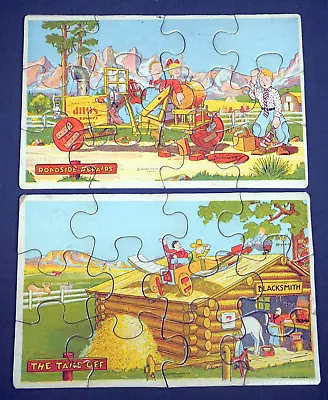 1930s Childrens Comic Cartoon Picture Puzzles By Madmar Quality Co Jon Bloodgood • $39.98