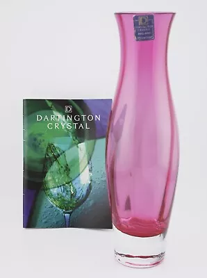 £14.99 • Buy Beautiful Dartington Crystal Art Glass Tall Ruby Bud Vase