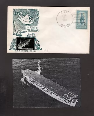 U.S.S. Mindoro (CVE-120) - Naval Ship's Cover -September 8 1950 - Gmahle Cachet • $4.99