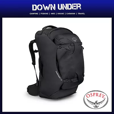 Osprey Farpoint 70 Travelpack - Black - Updated • $369