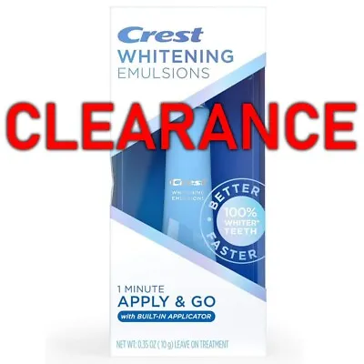 $29.95 • Buy Crest Whitening Emulsions Teeth Whitening Gel Pen Whitstrips 0.35 Oz - EXP 9/22