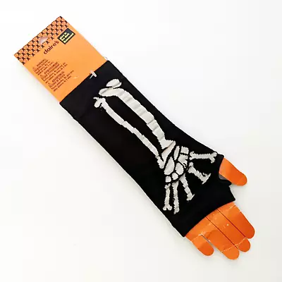 Glow In The Dark Skeleton Bones Arm Warmers Gloves Goth Punk Emo • $15