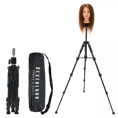 Adjustable Tripod Manikin Mannequin Head Hairdressing Training Stand Wig Holder • $29.99