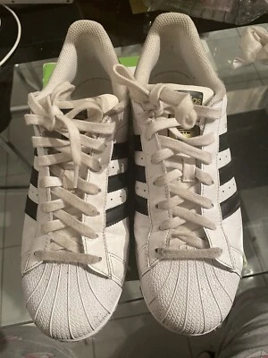 $25 • Buy Adidas Superstar White Black Size 10 US