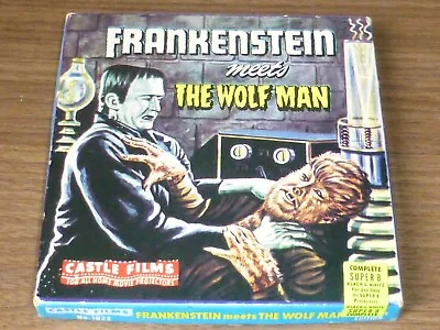Vintage Frankenstein Meets The Wolf Man Castle 8mm Works Well Horror Movie • $35