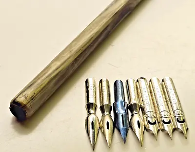 Vintage Hungary Mini Nib 10pc LOT W IGY 205 Calligraphy Dip Pen Writing Tool • $2.99