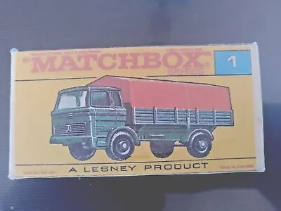 Matchbox  No1 - Mercedes Truck - Replica / Repro Box • £1.95