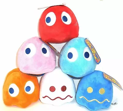 Set Of 6 Pac Man Plush Toys. Ghosts Pac-man 5 Inches Each. New Official • $67.99
