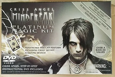 Magician Criss Angel Mindfreak Platinum Magic Kit 250+ Tricks DVD Incl *COMPLETE • $19.95