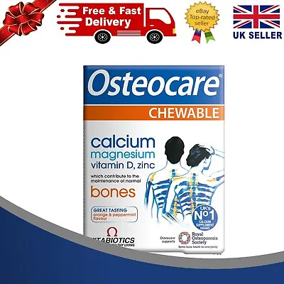£6.79 • Buy Vitabiotics Osteocare  Orange And Peppermint Chewable 30  Tablets