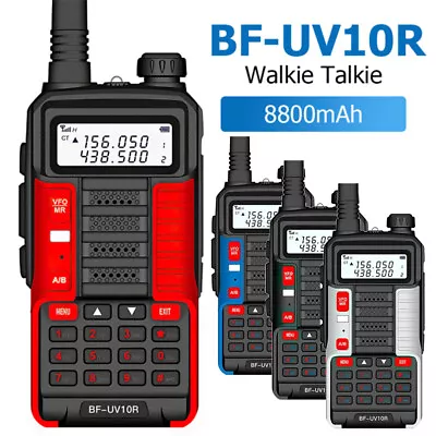 $52.99 • Buy UV-10R Handheld Walkie Talkie Professional Dual Band VHF UHF 2 Way Radio 180KM