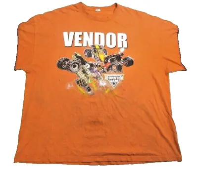 Monster Jam Shirt Adult 3XL 2015 VENDOR Gravedigger Motor Sports Y2K Truck Mens • $45.12
