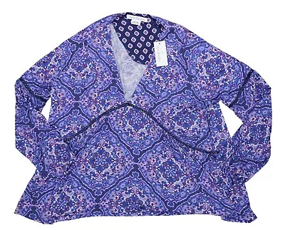 $35.95 • Buy Vera Bradley Isabella Floral Long Sleeve Women's Pajama Top M NWT Regal Rose
