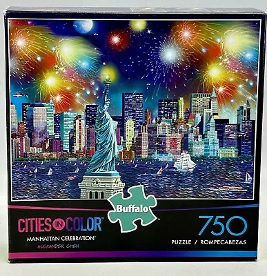 Cities In Color “Manhattan Celebration”750 Pc.Puzzle By Buffalo Puzzles • $6.99