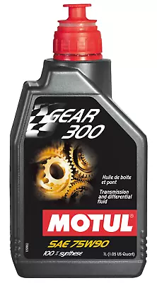 Motul GEAR 300 75W90 - 1L - Fully Synthetic Transmission Fluid - Ester Based - • $285.84