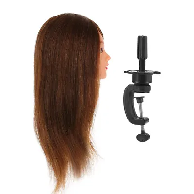 24  Mannequin Head With Clamp Holder For Braiding Hair Styling Practice E7F2 • $34.16