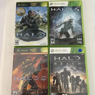Halo: Reach And 4 Xbox360 And Halo Combat Evolved And Halo2 For Xbox • $35