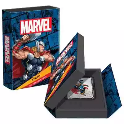 2023 Niue Marvel Evergreen Thor 1oz Silver Colorized Proof Coin Mintage Of 5000 • $99