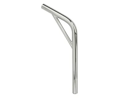 Chrome 22.2mm 7/8steel Seatpost Oldschool Bmx W/support Lowrider Cruiser Bicycle • $18.59