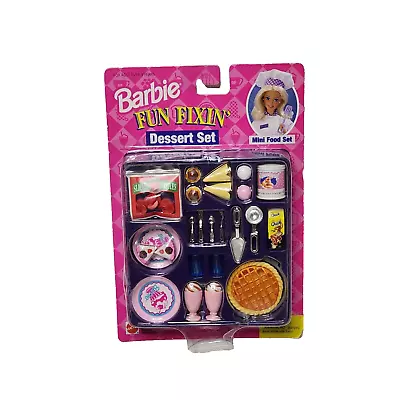 Vintage 1997 Mattel Fun Fixin Dessert Set Barbie 100% Complete 67682 New • $68.37