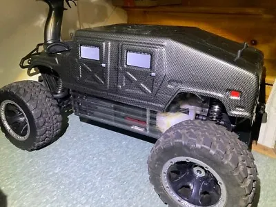 $415 • Buy FS RACING 30CC 1/5TH GAS RC Truck - HUMMER - RUNS And Has Kill Switch