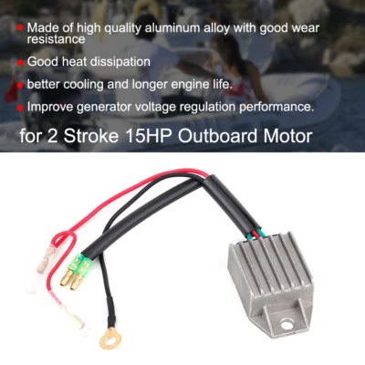 $16.54 • Buy New Aluminium Alloy Voltage Regulator Rectifier For 2 Stroke 15HP Outboard Motor