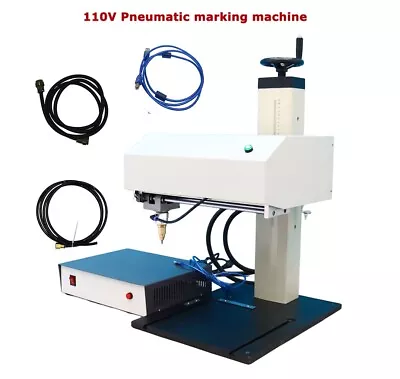 110V Pneumatic Marking Machine  Dot Peen For Surface Marking 12x8in Depth 0-2mm • $880.88