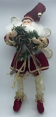 Rare Vintage Santa Claus Fairy Elf Bendable Doll Figurine 16  • $49.50