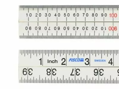 £15.75 • Buy Fisco XFB1ME White Nylon Folding Measuring Rule 1 Metre 1M 3ft 39  201512