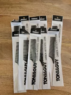 LOT OF 10 TONI&GUY Carbon Antistatic Barber Comb HairCutting Metal Combs • $21.99