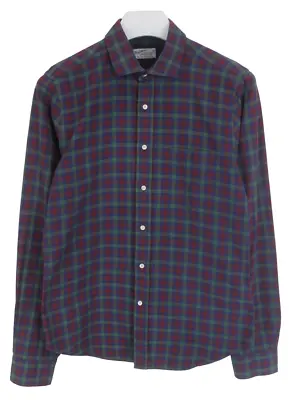 GANT Rugger Shirt Men's MEDIUM Casual Button Up Spread Neck Plaid • £29.99