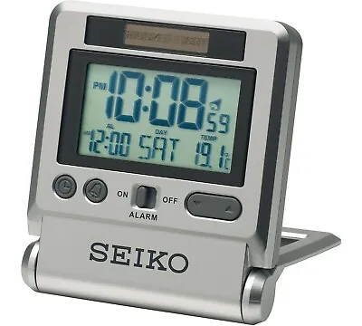 $39.72 • Buy Seiko Digital Travel Alarm Clock QHL066S NEW