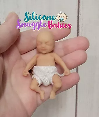 Made In USA 2.5 Inch Micro Mini Full Body Silicone Baby Doll  Bailey  Painted • $31.99