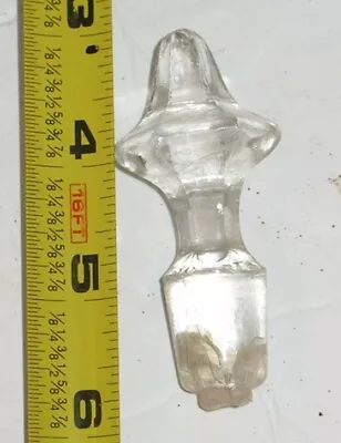 Vintage Clear Cut Glass Or Crystal Bottle Replacement Stopper Top ONLY #15 • $5