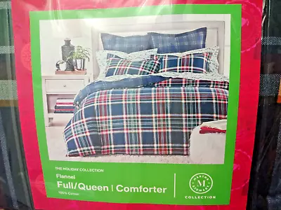 The Holiday Collection Flannel Comforter Winter Blankets Comforters Bedding • $100