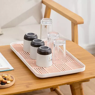 Cup Dish Drainer Drip Tray Detachable Kitchen 2-Layer Drying Storage Rack Tray • $24.31