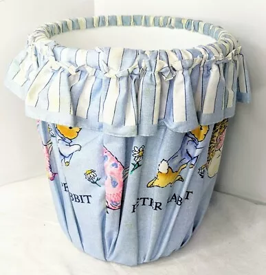Beatrix Potter Peter Rabbit And Friends Fabric Covered Trash Can • $38.77