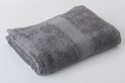 3 X Grey Large Towel 100% Egyptian Cotton Hairdressing Towels Salon 90x140cm • £24.99